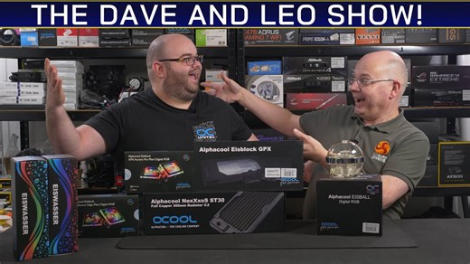 Leo and Dave custom watercooled build with Alphacool Eisball!