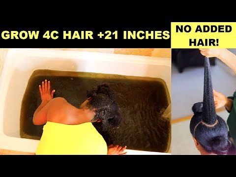 Results In Video: This Mixture Grows 4C Hair Fast And Thicker Instantly: No Added Hair