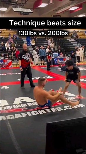 Small guy vs big guy - #BJJ