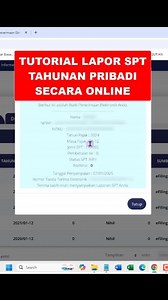 1M views · 5.5K reactions | 1 Menit Lapor SPT Tahunan Pribadi Secara Online | Lapor SPT Pribadi Tahun 2025 #spt #djponline #laporpajak #spttahunanpribadi #reels #viral #laporpajak2025 #laporspt2025 #panglimatutorial | Panglima Tutorial | Facebook