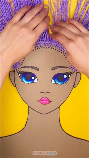 Crafting Cuteness: DIY Cardboard Doll Magic! 🎨✨#funforkids #diyforkids
