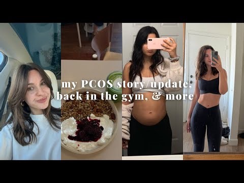 my PCOS story/update, back in the GYM, & new hair VLOG