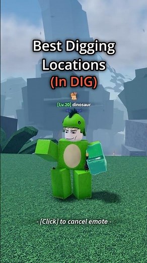 BEST Digging Locations in DIG! #roblox #shorts
