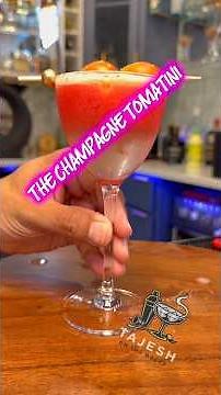 The Champagne Vinegar Tomato Martini 🍅🍸 #craftcocktails #cocktail #drinktok #cocktailrecipe