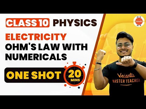 Ohm's Law Class 10 One Shot with Important Numerical | NCERT 10th Science Electricity Ch-12 Revision