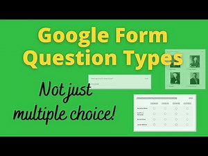 Types of Questions in Google Forms Explained