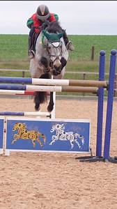 When your amazing friend @poppydorise lends you her amazing pony Sunny to jump a HUGE fence 😳! #horse #equestrian #showjumping #horseriding #horselover #pony #horselove | Jumping with Ivy