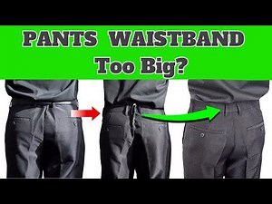 How to TAKE IN WAIST of pants with sewing machine