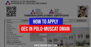 How to Get OEC: POLO-Muscat, Oman Online Appointment