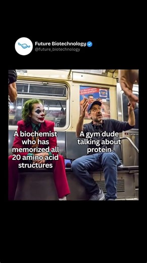 Future Biotechnology on Instagram: "Proteins are made of 20 amino acids, each with a unique side chain (R group) that defines how proteins fold and function. These amino acids are linked by peptide bonds to form polypeptides, which fold into complex 3D structures. Protein structure has 4 levels: 1️⃣ Primary – amino acid sequence 2️⃣ Secondary – α-helix & β-sheet 3️⃣ Tertiary – 3D shape from side chain interactions 4️⃣ Quaternary – multiple polypeptides forming one unit They’re classified based o