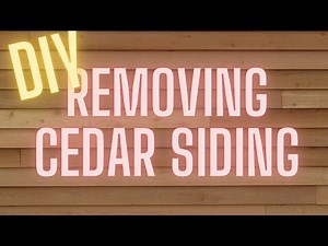 Remove Cedar Siding Yourself