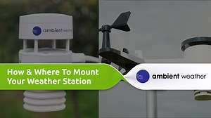 How and where to mount your weather station