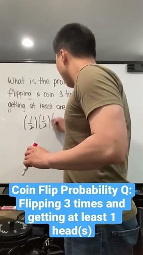 Finding the probability of a coin flip #shorts #mathshorts #probability #coinflip