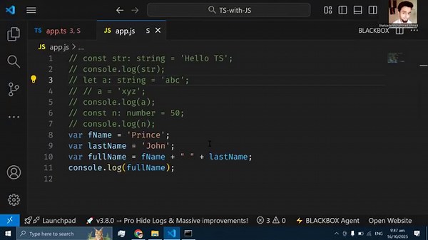 TypeScript Tutorial | TypeScript Setup | Installation, Types, Interfaces, and Compiling TS to JS