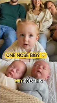 Her Reaction to Twins was Too CUTE | part 2 😍 #Shorts #FunnyBaby #TwinReaction #daddy #family