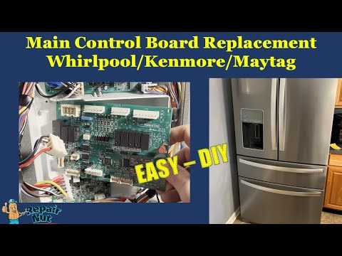 How to Replace the Main Control Board on a Whirlpool Refrigerator Freezer. Board W10843055. Easy DIY