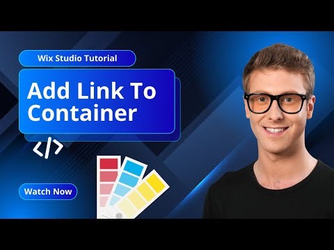 Wix Studio Tutorial - How to add link to the container