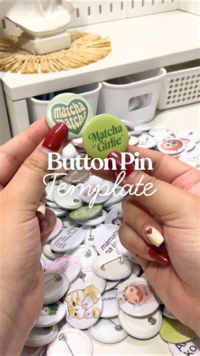 Custom Button Pin Templates for Creative Crafters