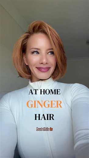 At-home ginger hair dye tutorial — copper bob with box dye