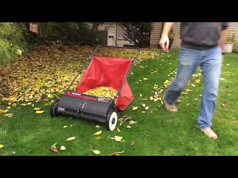 Easy Yard Cleanup. Craftsman Leaf and Lawn Sweeper.