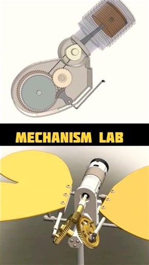 Kickstart Mechanism 😲👀 #mechanism #3dmodeling #machine #engineering #3dprinting #foryou #automobile