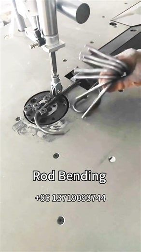 Metal rod bending machine automatic steel wire bending forming machine bender #bendingmachine
