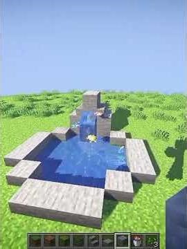 Easy Fountain Tutorial || Minecraft Builds ||
