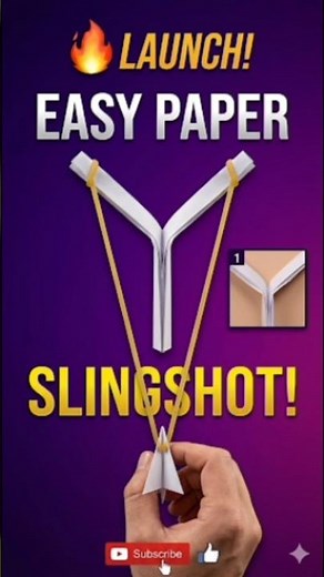 How to make a paper slingshot #craftyliving