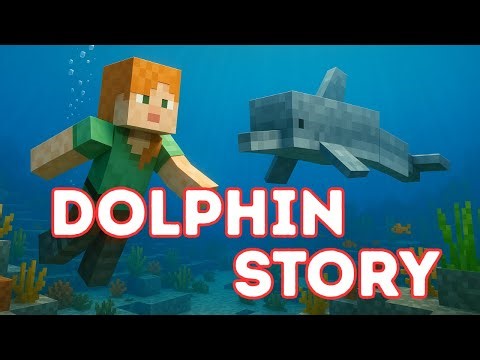 Alex and the Dolphin | Minecraft Educational Story About Real Dolphins