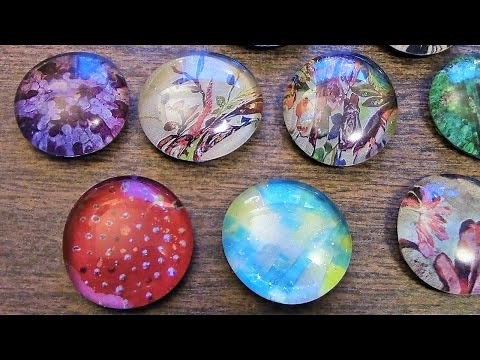CRAFT TIME - Easy DIY Glass Pendants using Dollar Tree Flat Marbles