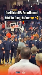 After an incredible season, @uvafootball was honored at halftime of the UVA-UNC game 🙌⚔️ • • • • #Virginia #UVA #Hoos #Wahoos #Explore | Corner Media