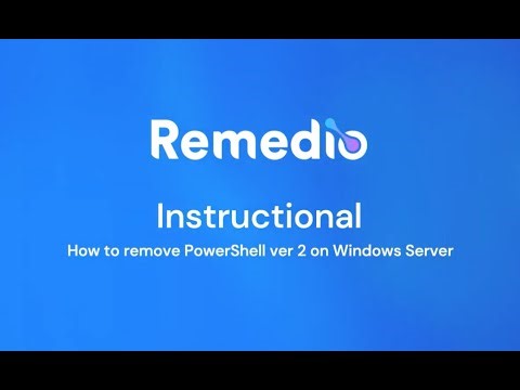Removing PowerShell v2 on Windows Server