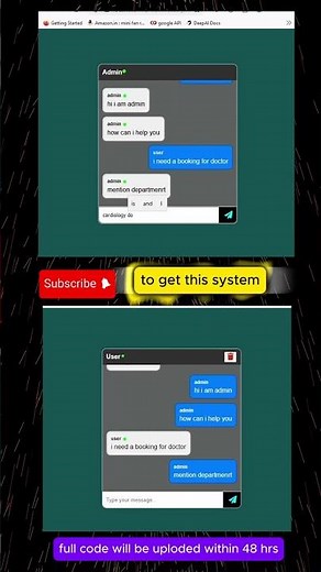 Real time live chat system #shorts