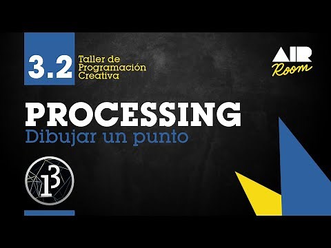 PROCESSING: 3.2 Dibujar un punto: point() [En español]
