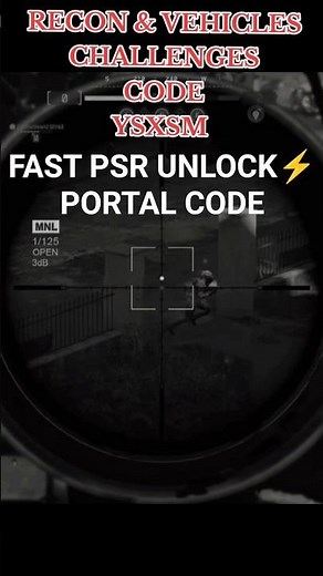 Fast PSR Unlock + Vehicle & Recon Challenges (Portal Code: YSXSM) 🔥