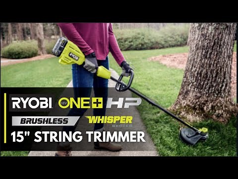 RYOBI 18V ONE+ HP Brushless WHISPER SERIES 15" String Trimmer