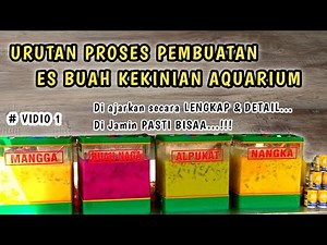 THE LATEST FRUIT ICE FOR AQUARIUM || Taught in Complete Detail & Easy to Understand || PART 1