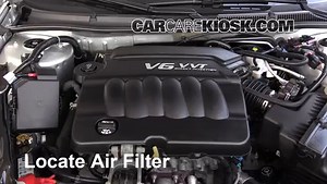 How to Change Engine Air Filter: 2016 Chevrolet Impala Limited LTZ 3.6L V6 FlexFuel