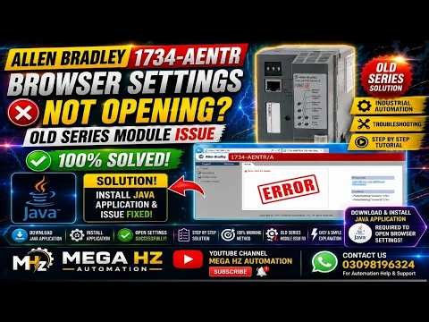 1734-AENTR Old Series Browser Settings Not Opening FIXED! | 100% Working Fix for Old Series Modules