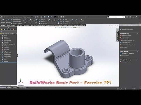 SolidWorks Basic Part - Exercise 191