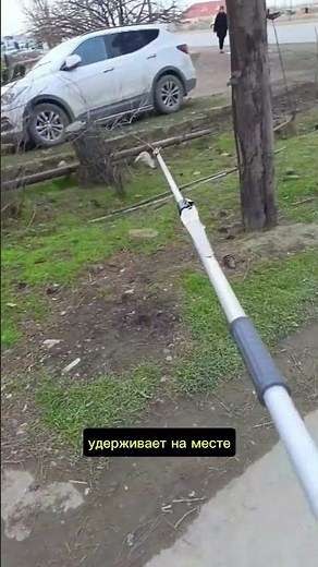 Telescopic pruning shears with a grab handle – trimming tall branches without a ladder