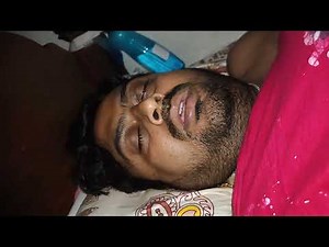 Indian man snoring loudly