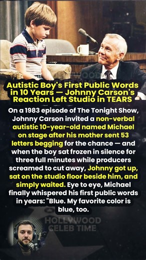 Autistic Boy's First Public Words in 10 Years Johnny Carson's Reaction Left Studio in TEARS #shorts