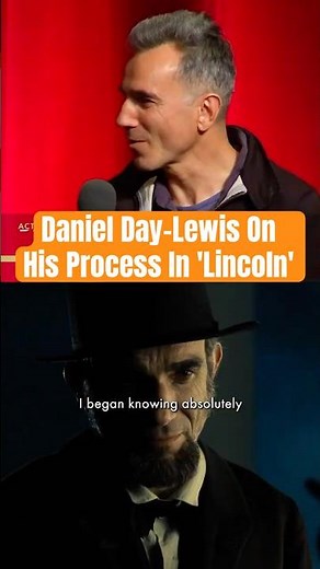 Daniel Day-Lewis Explains His Acting Process in 'Lincoln' #movies