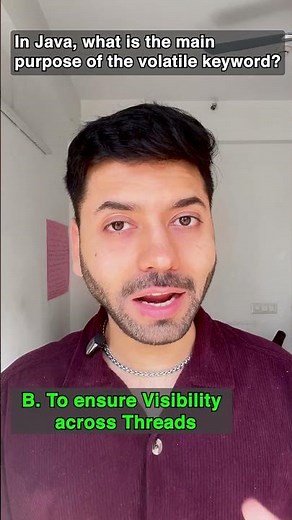 Java Quiz 🔥 What Does volatile REALLY Do? 🤯 #shorts #java #quiz #interview