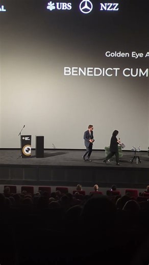 Benedict Cumberbatch Moves to ZFF Masters Stage with Golden Eye Award