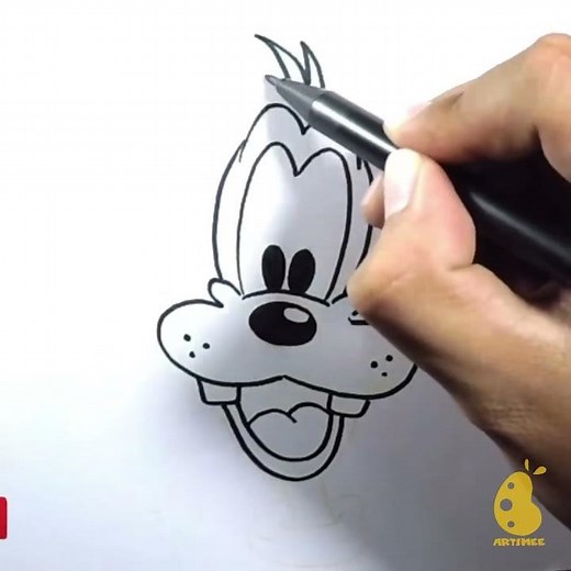 How to Draw Goofy #Shorts
