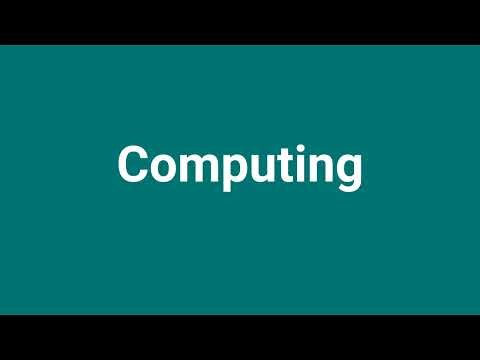 'Computing' Meaning and Pronunciation