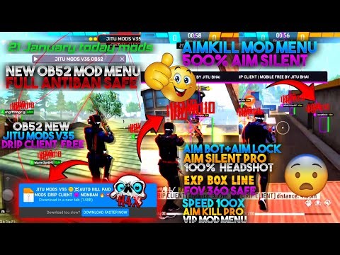 😱 Free Fire OB52 Antiban Headshot Panel 🔥 | Mod Menu + Injector OB52 100% Safe ✅ | #freefire #ob52