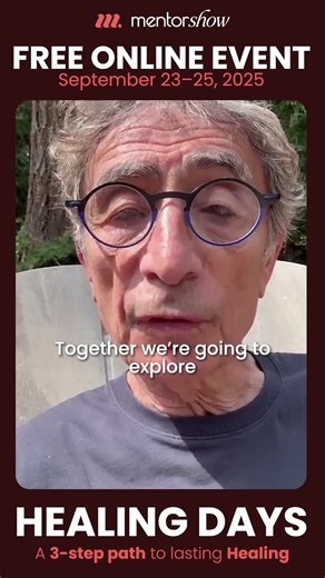 💥 Healing Days - September 23 to 25 💥 A free, online event with Gabor Maté, Bessel van der Kolk, Marisa Peer and Tim Fletcher 3 days to finally understand the root of your emotional wounds… and begin your real healing journey. 👉 Tools and methods from the world’s top trauma experts 👉 A guided, compassionate, and transformative experience For the first time together, a one-of-a-kind event to truly start healing from the inside out. | Gabor Maté